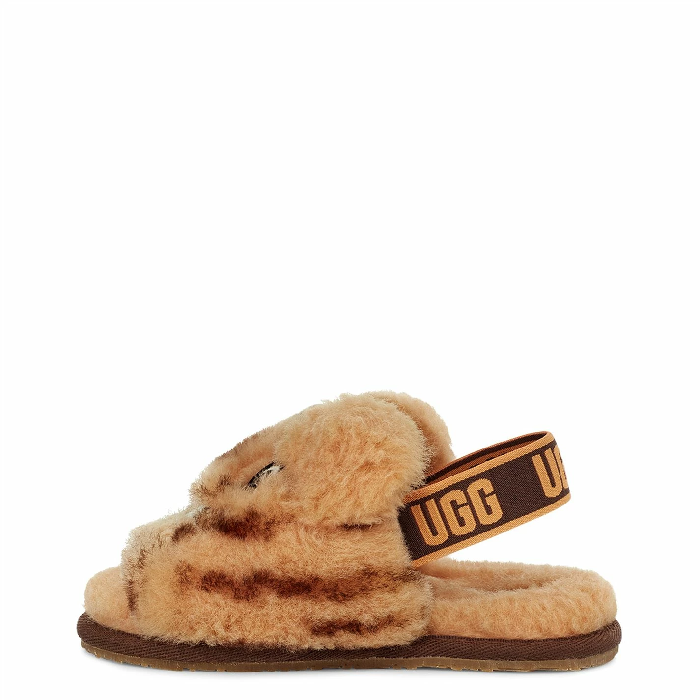 Ugg Fluff Animal Slides Infants for Baby Shoes and Boots Colour Daisy/Earth - Image 2