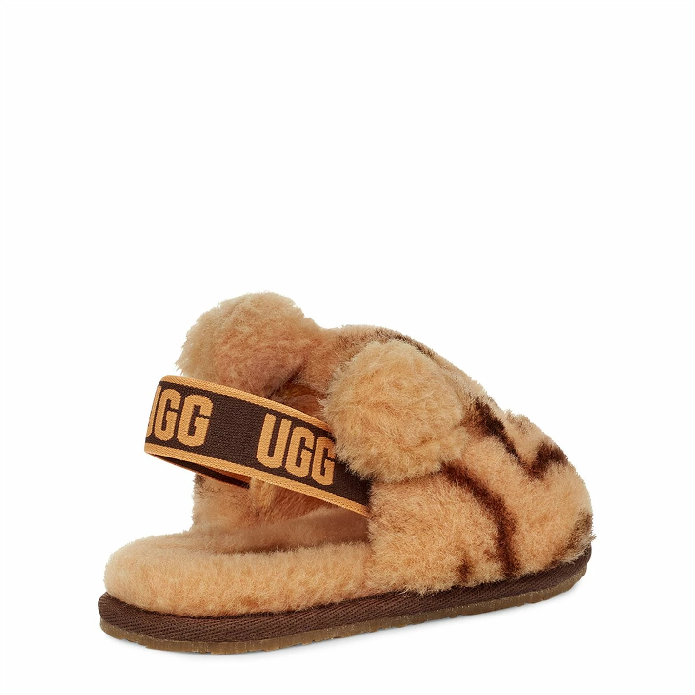 Ugg Fluff Animal Slides Infants for Baby Shoes and Boots Colour Daisy/Earth - Image 4