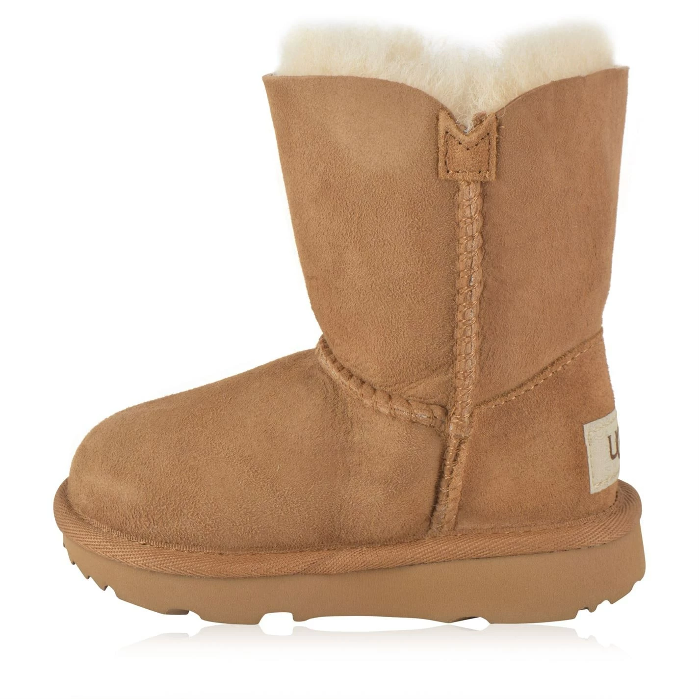 Ugg Boys Bailey Button Boots for Baby Shoes and Boots Colour Chestnut - Image 2