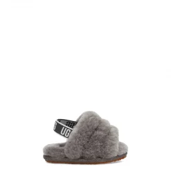 Ugg Fluff Yeah Slides for Kids' Slippers Colour Charcoal