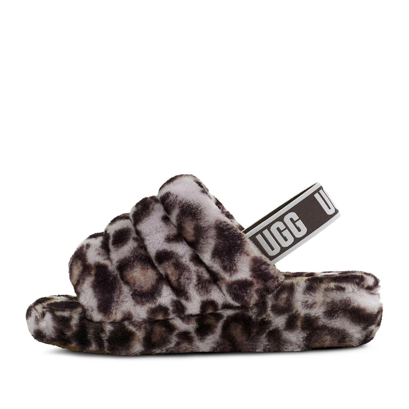 Ugg Fluffy Yea Print Sandals for Women's Slippers Colour Stormy Grey - Image 2