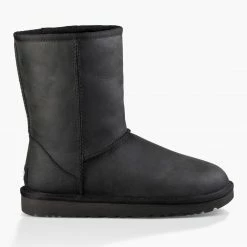 Ugg Ugg Classic Shrt Lth Ld10 for Women's Boots Colour Black