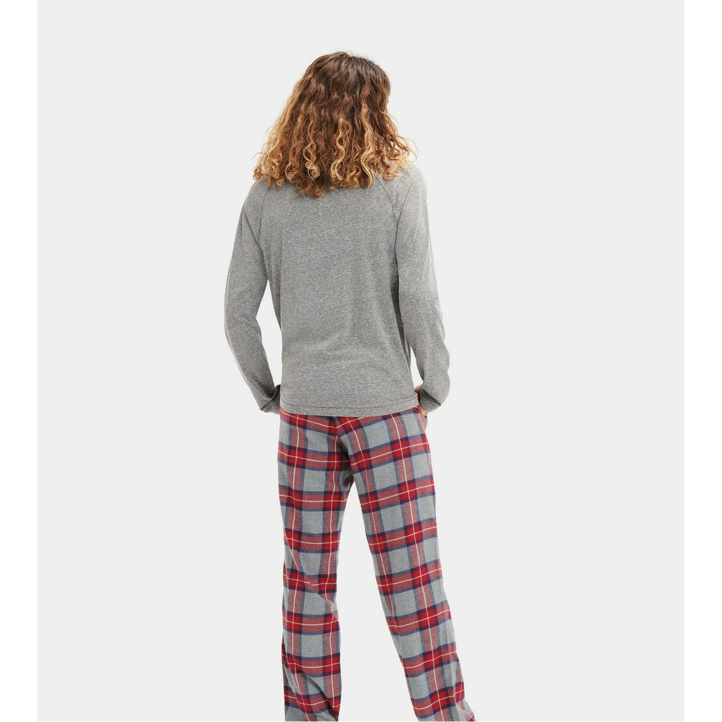 Ugg Steiner Pyjama Set for Pyjamas Colour Grey/Red plaid - Image 2