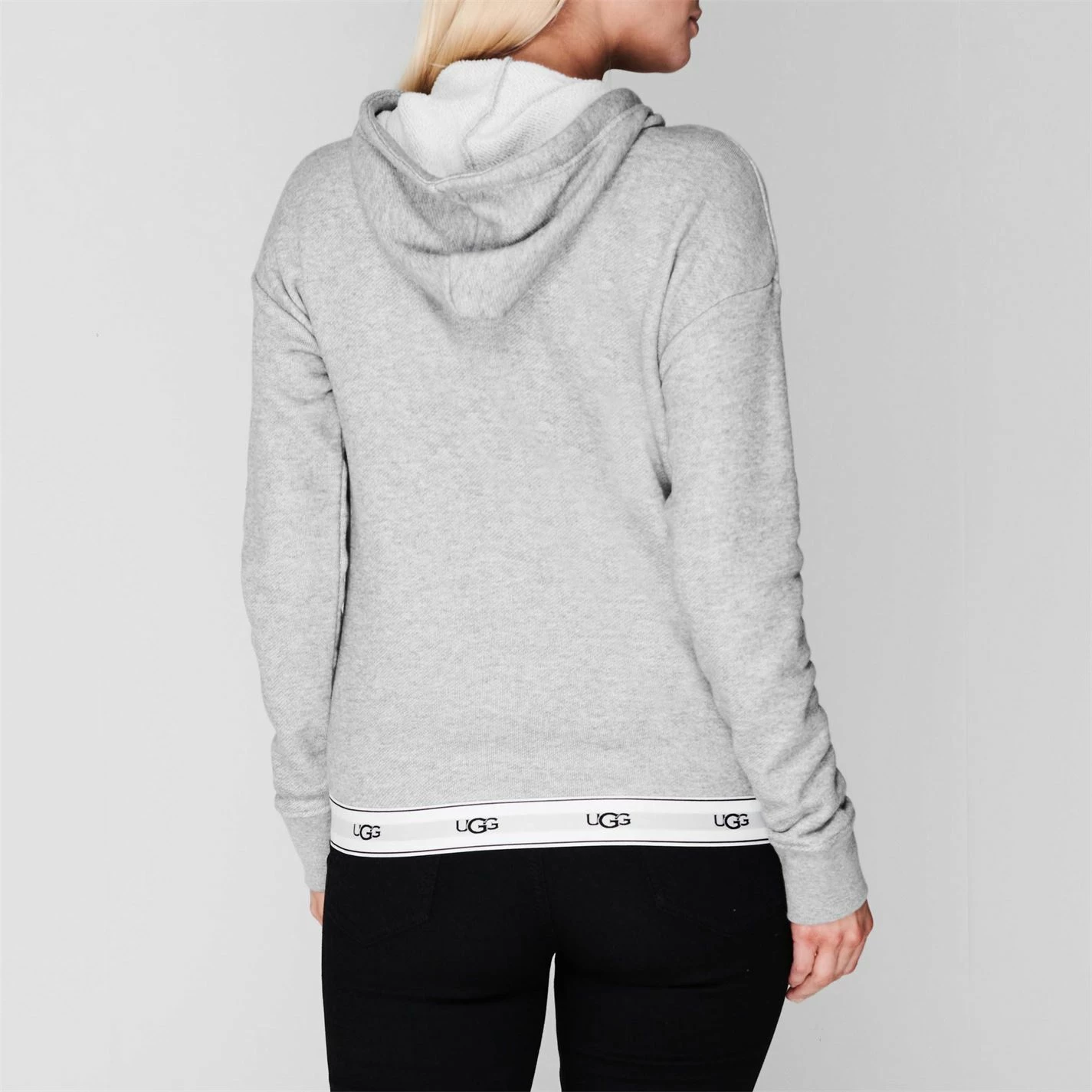 Ugg Sena Tape Zip Hoodie for Hoodies and Sweatshirts Colour Grey Heather - Image 3