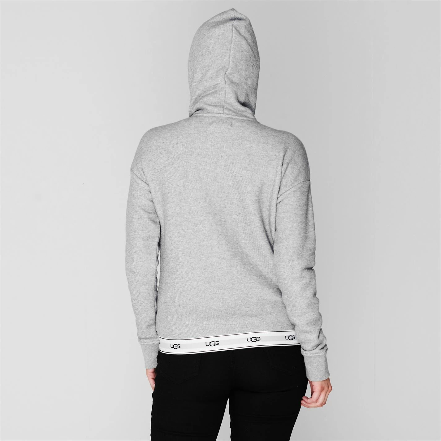 Ugg Sena Tape Zip Hoodie for Hoodies and Sweatshirts Colour Grey Heather - Image 4