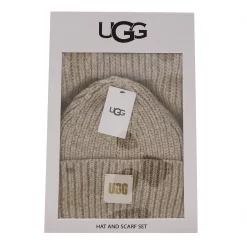 Ugg Beanie Set for Ugg Colour Light Grey